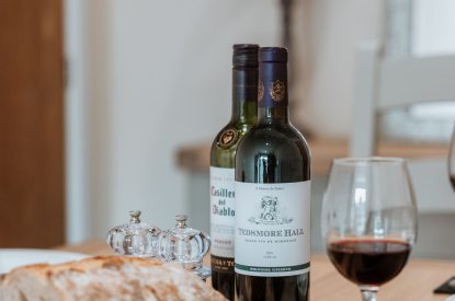 The dining table at Frankel, Shropshire