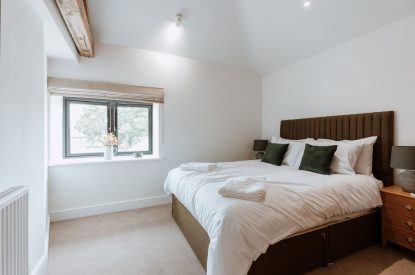 A super king size bedroom at Frankel, Shropshire
