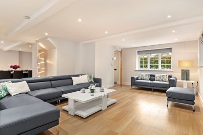 The lounge at The Old School, Oxwich