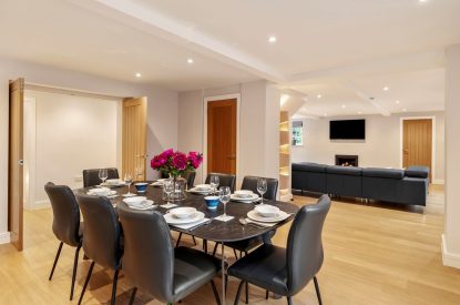 The dining room at The Old School, Oxwich