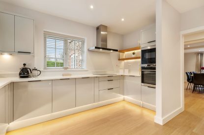 The kitchen at The Old School, Oxwich