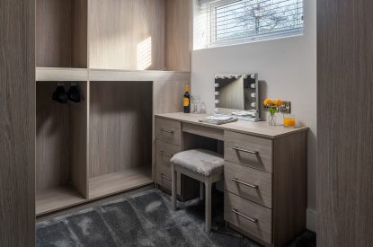 The dressing room at The Annex at Runninghill, Peak District