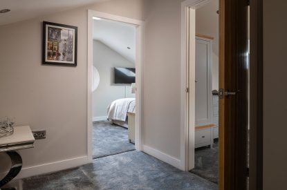 The upstairs hallway at The Annex at Runninghill, Peak District