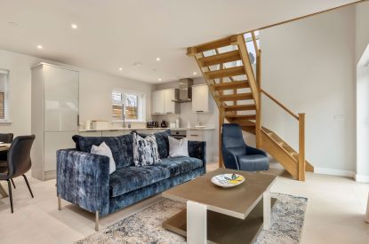 The living space at The Little House in Oxwich, Gower