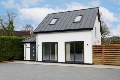 The entrance at The Little House in Oxwich, Gower