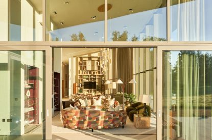 The living space at Edgewater House, Hampshire