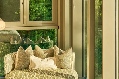 A king size bedroom at Edgewater House, Hampshire