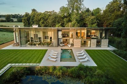 The grounds at Edgewater House, Hampshire