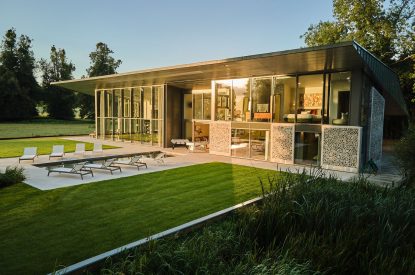 The exterior of Edgewater House, Hampshire