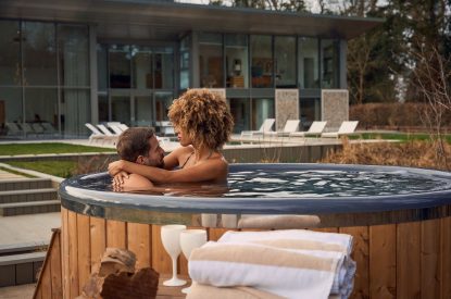 The hot tub at Edgewater House, Hampshire