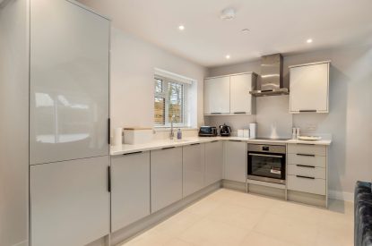 The kitchen at Oxwich Retreat, Gower