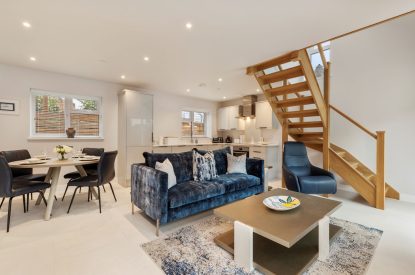 The living space at Oxwich Retreat, Gower