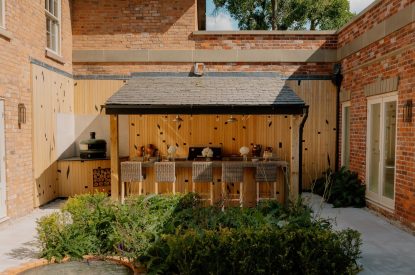 The outdoor kitchen at Cheshire Manor, Bickerton