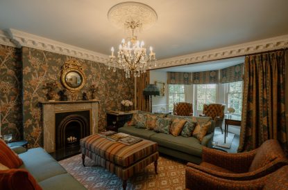 The drawing room at Cheshire Manor, Bickerton