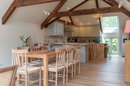 The Dining kitchen area at Poppy Cottage, Somerset
