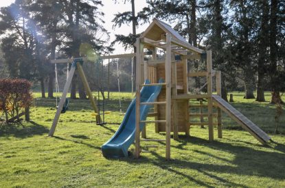 The outdoor play area at The Creamery, Somerset