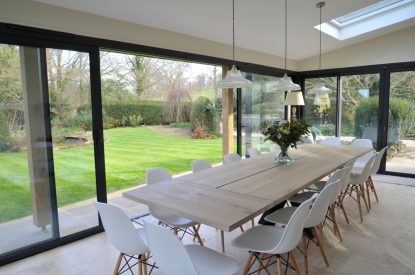 The dinng area at The Creamery, Somerset