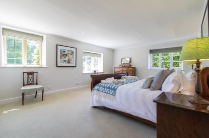 A super king sized bedroom at The Creamery, Somerset
