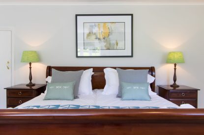 A super king sized bedroom at The Creamery, Somerset