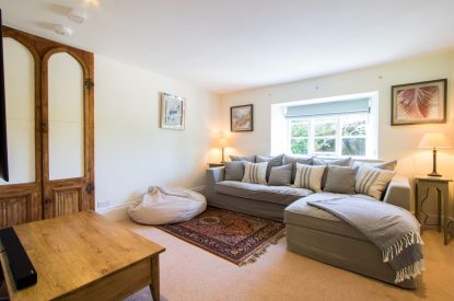 The sitting room at The Creamery, Somerset