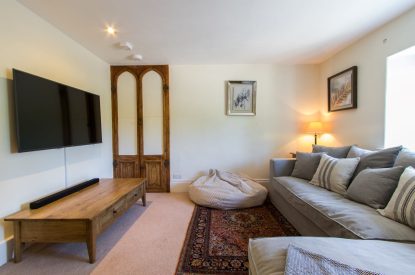 The sitting room at The Creamery, Somerset