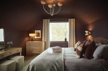 A super king size bedroom at Copeland House, Lake District
