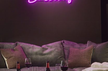 The cinema room at Copeland House, Lake District