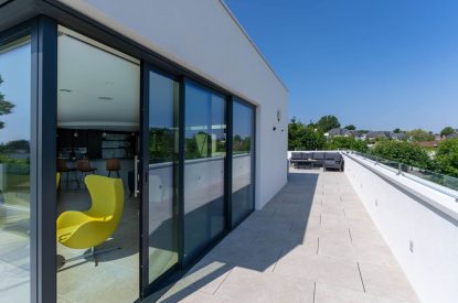 The sun terrace at Skippers Retreat, Hamble