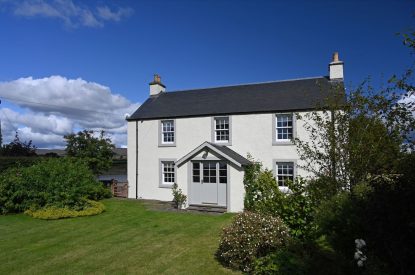 The exterior of Burnside Farmhouse, Perthshire