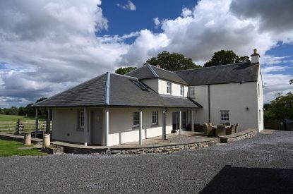 The exterior of Burnside Farmhouse, Perthshire