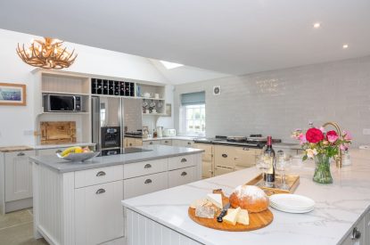 The kitchen at Burnside Farmhouse, Perthshire