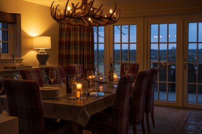 The dining area at The Aulde Byre, Perthshire