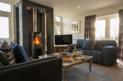 The living room at The Aulde Byre, Perthshire