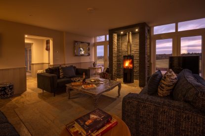 The living room at The Aulde Byre, Perthshire