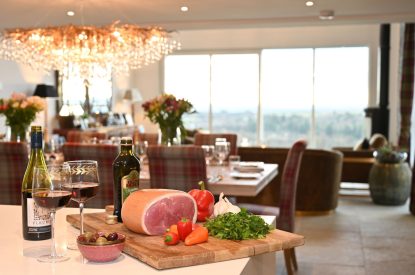 The dining kitchen area at Fernbrae Farmhouse, Perthshire