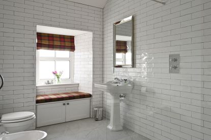 A bathroom at Fernbrae Farmhouse, Perthshire