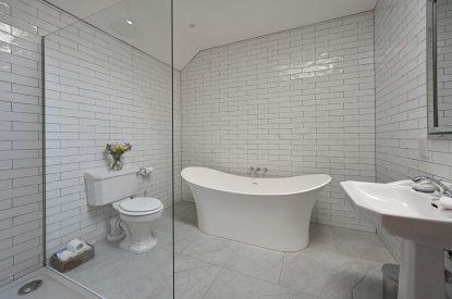 Free standing bath at Fernbrae Farmhouse, Perthshire