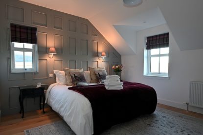 A double bedroom at Fernbrae Farmhouse, Perthshire