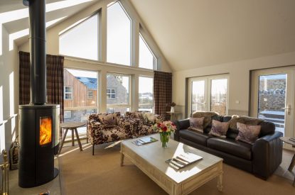The living room at Torran Steading, Perthshire
