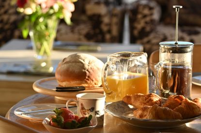 The dining table at Torran Steading, Perthshire