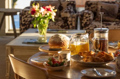The dining table at Torran Steading, Perthshire