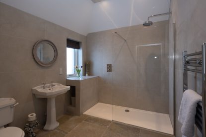 The shower room at Torran Steading, Perthshire