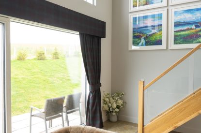 The living room at Laverin Cottage, Perthshire