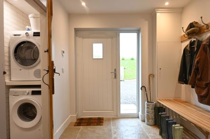 The hallway at Laverin Cottage, Perthshire