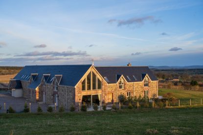 The exterior of Laverin Cottage, Perthshire