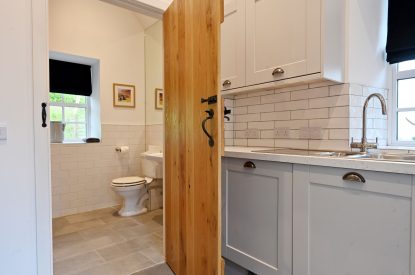 The utility area at Tayburn Cottage, Perthshire