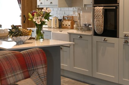 The kitchen at The Highland Croft, Perthshire