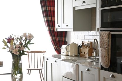 The kitchen at The Highland Croft, Perthshire
