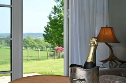 The dining table at The Wee Hoose, Perthshire