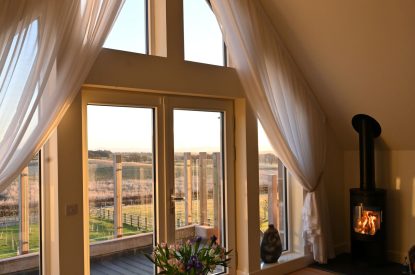 Views from the living room at Grousemoor Cottage, Perthshire